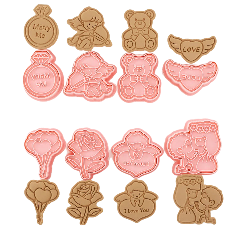 8pcs 3D Cartoon Ausstecher Pressform Keksstempel Set | Karnz