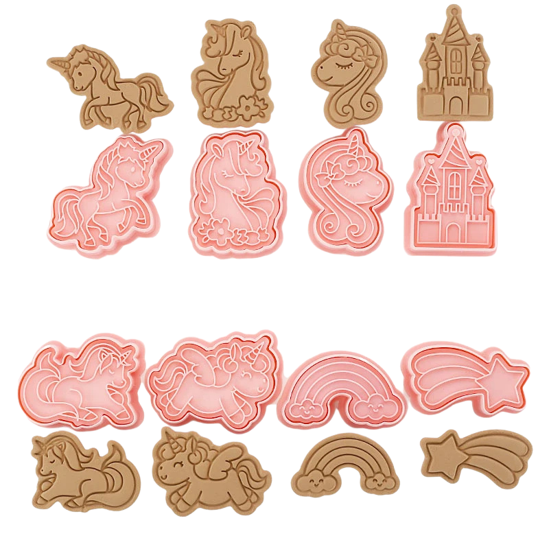 8pcs 3D Cartoon Ausstecher Pressform Keksstempel Set | Karnz