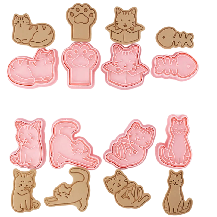 8pcs 3D Cartoon Ausstecher Pressform Keksstempel Set | Karnz