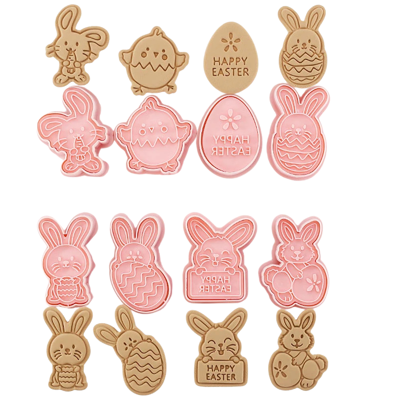 8pcs 3D Cartoon Ausstecher Pressform Keksstempel Set | Karnz