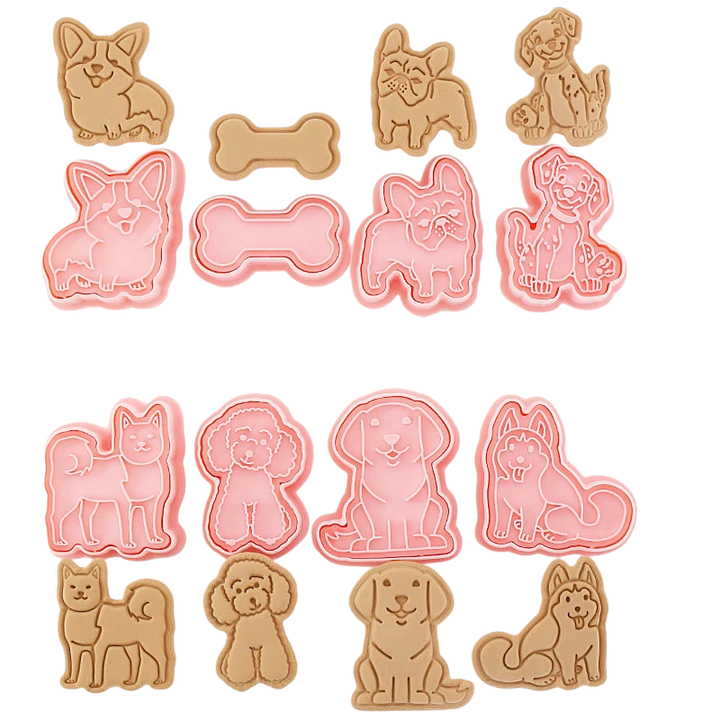 8pcs 3D Cartoon Ausstecher Pressform Keksstempel Set | Karnz