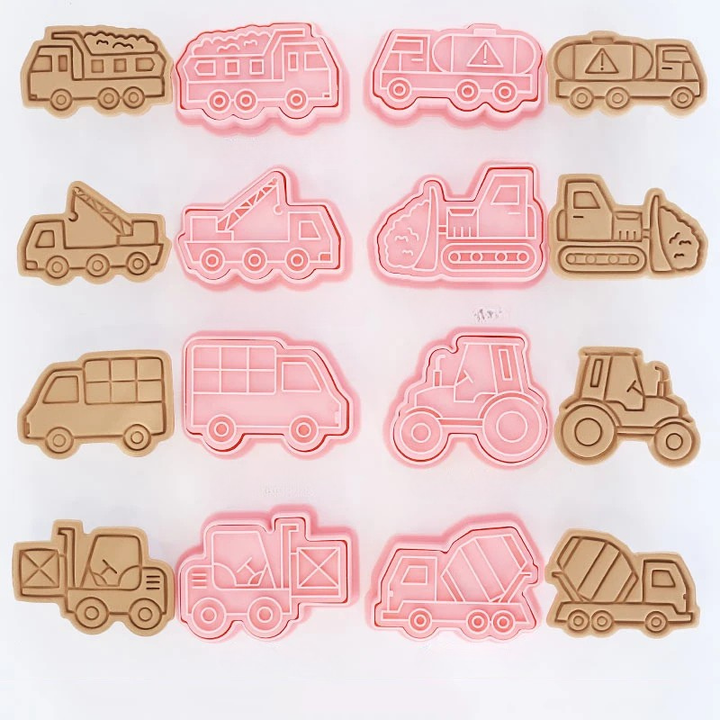 8pcs 3D Cartoon Ausstecher Pressform Keksstempel Set | Karnz