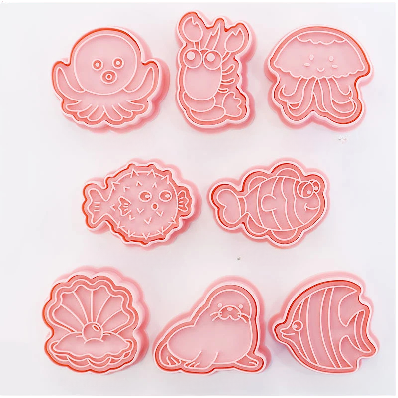 8pcs 3D Cartoon Ausstecher Pressform Keksstempel Set | Karnz