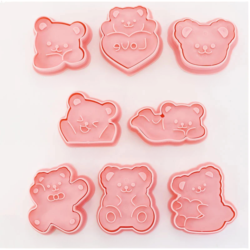 8pcs 3D Cartoon Ausstecher Pressform Keksstempel Set | Karnz