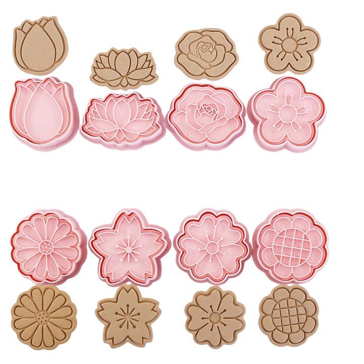 8pcs 3D Cartoon Ausstecher Pressform Keksstempel Set | Karnz