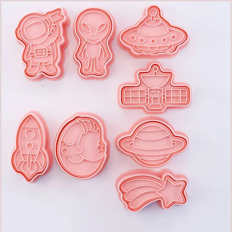 8pcs 3D Cartoon Ausstecher Pressform Keksstempel Set | Karnz
