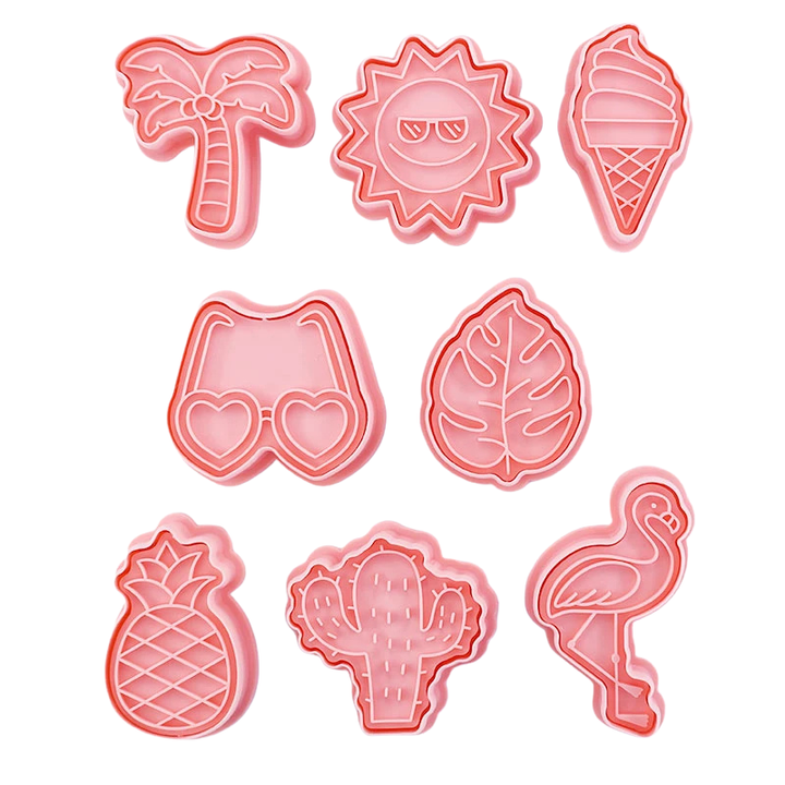 8pcs 3D Cartoon Ausstecher Pressform Keksstempel Set | Karnz