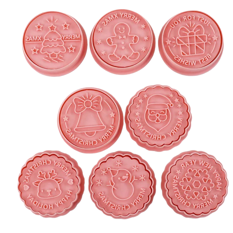 8pcs 3D Cartoon Ausstecher Pressform Keksstempel Set | Karnz