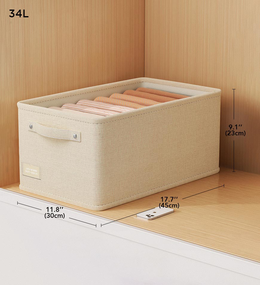 Sandsberg® Große, faltbare Stoffaufbewahrungsbox für Kleidung