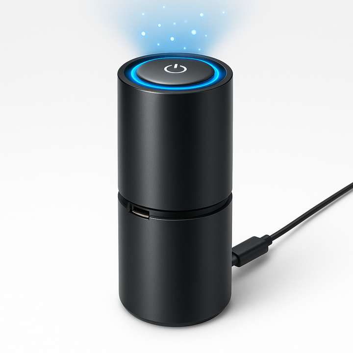 Luftreiniger, kompakter USB-Ionisator aus Metall
