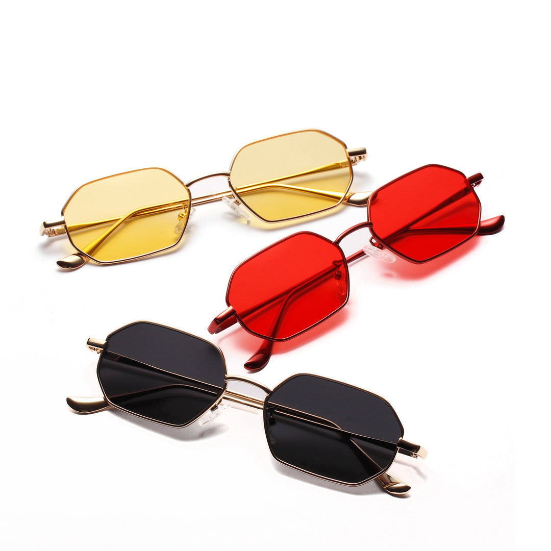 Damen modische Sonnenbrille mit innovativem achteckigen Design Karnz