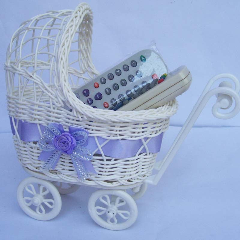 Dekorative Weidenkorb-Puppe-Buggy Karnz