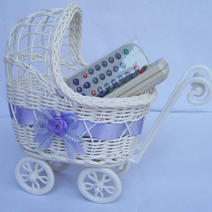 Dekorative Weidenkorb-Puppe-Buggy Karnz