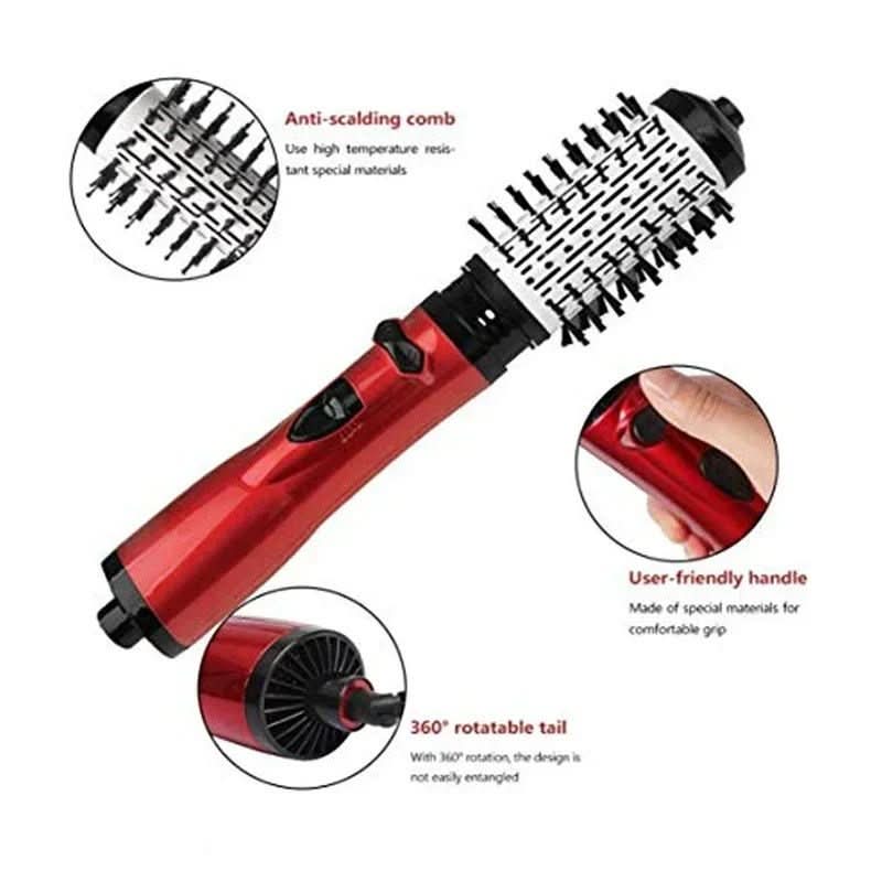 Elektrischer 3-in-1-Haarstyler mit Föhn-, Bürsten- und Lockenstabfunktion