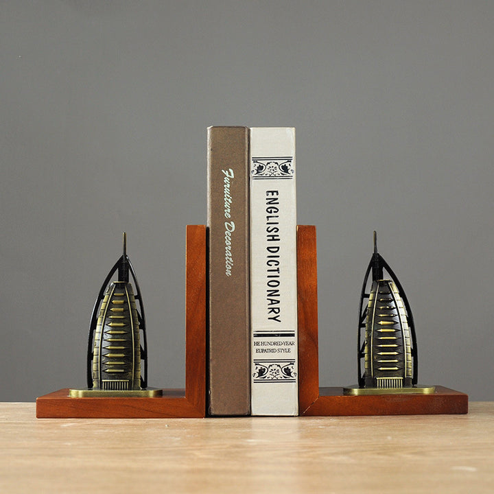 Moderne architektonische Buchstützen