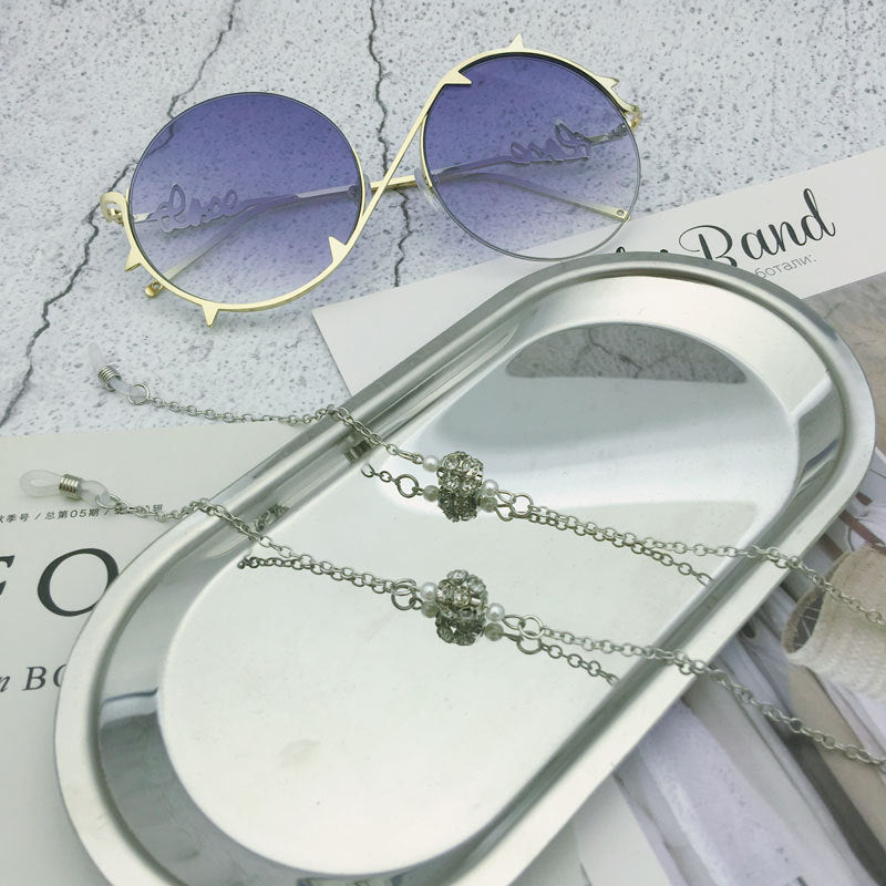 Elegante Silberkette Brille Kette Karnz