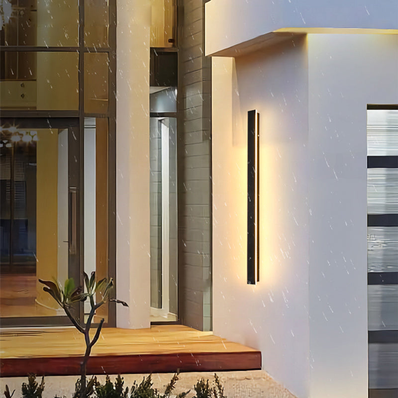 Zenith - Tight LED Wandleuchten Schwarzes Metall für Innen und Außen, modernes Design für Garten und Flur | Karnz