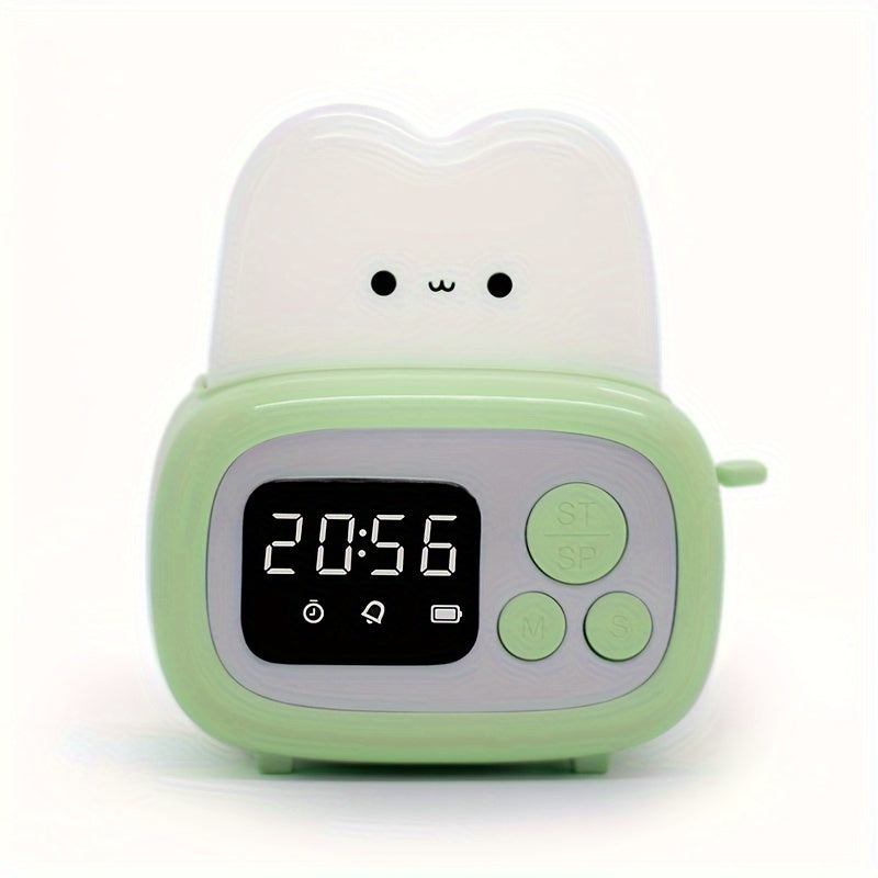 Niedlicher LED-Alarmclock mit USB-wiederaufladbarem Akku | Karnz