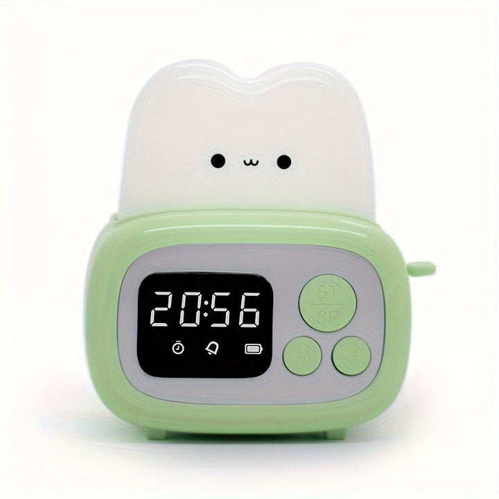 Niedlicher LED-Alarmclock mit USB-wiederaufladbarem Akku | Karnz