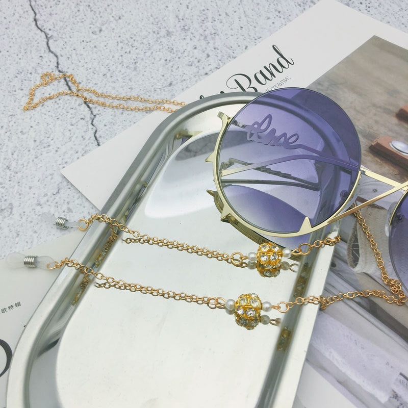 Elegante Silberkette Brille Kette Karnz
