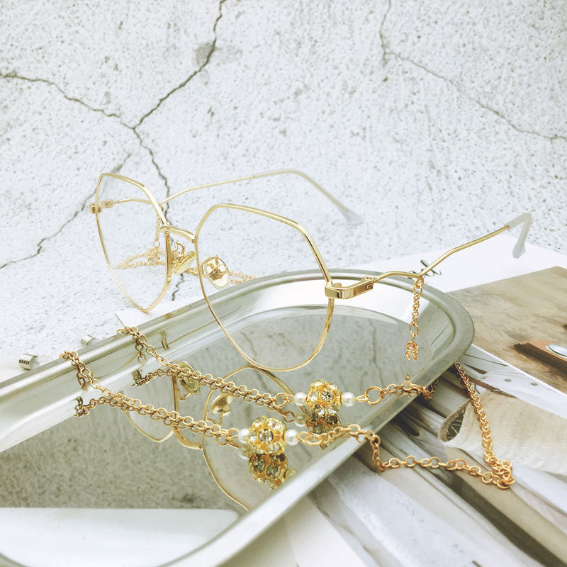 Elegante Silberkette Brille Kette Karnz