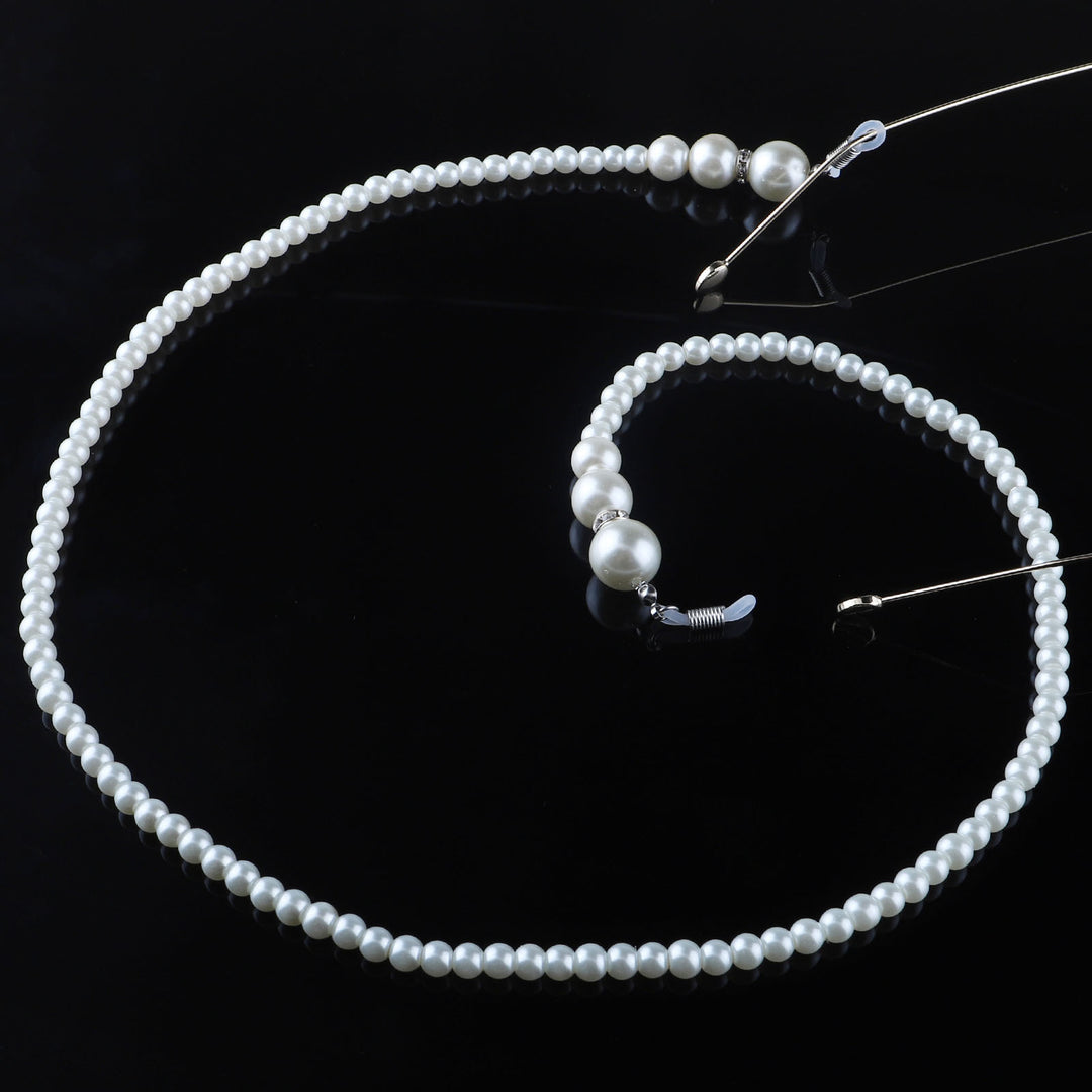 Elegante Perlen Brillen Kette Karnz