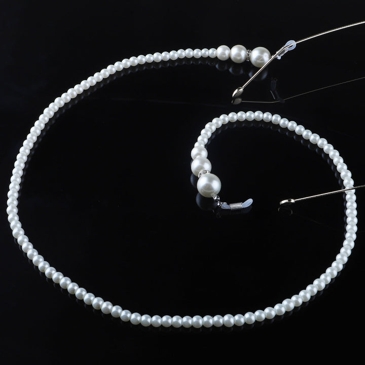 Elegante Perlen Brillen Kette Karnz