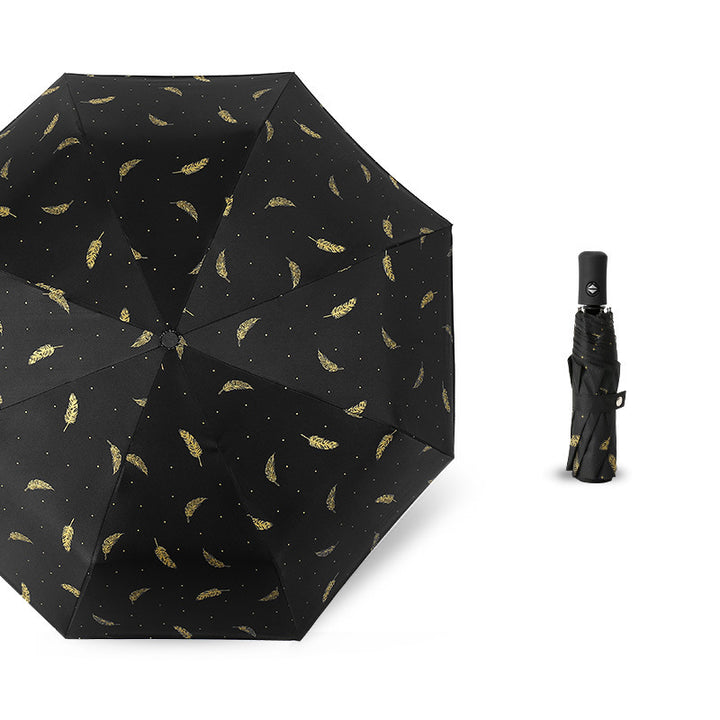 Damen Faltbarer Regenschirm mit floralem Design Karnz