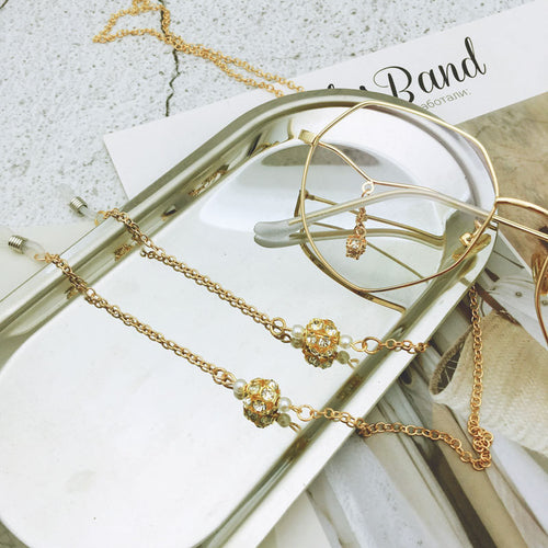 Elegante Silberkette Brille Kette Karnz
