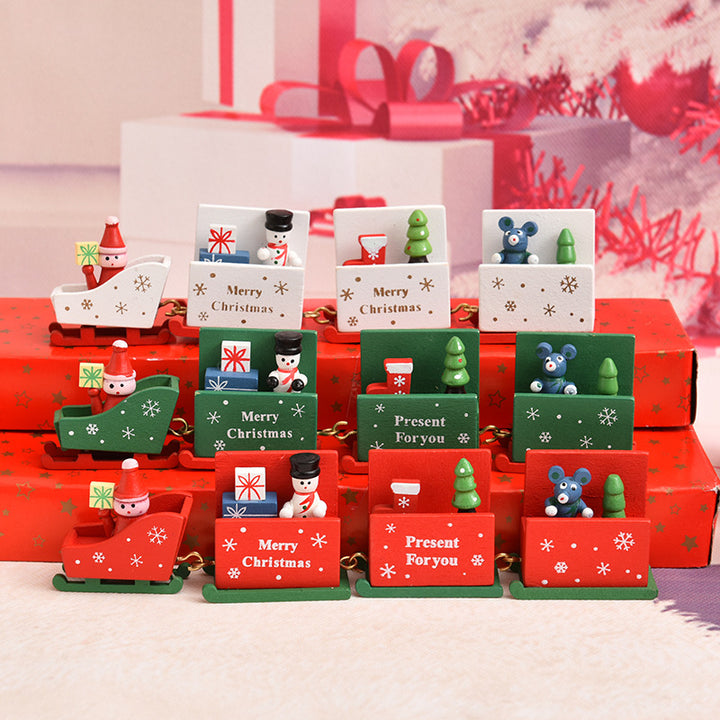Dekorative Weihnachtszug Figurenset