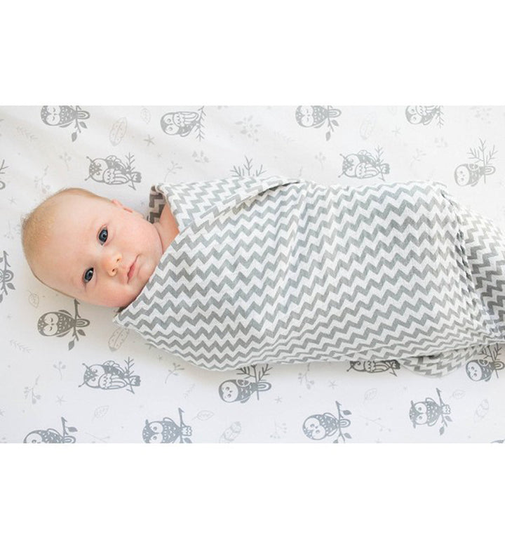 Baumwoll-Musselin Babydecke mit Herzmuster Karnz