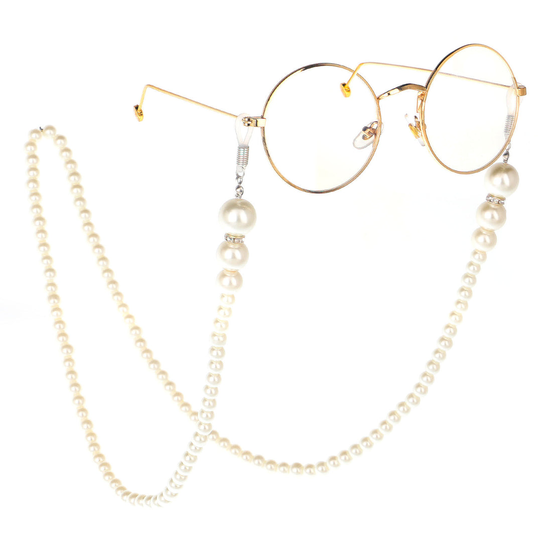 Elegante Perlen Brillen Kette Karnz