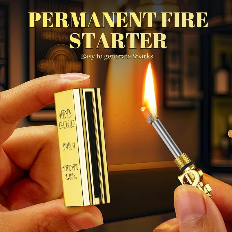 Karnz | Goldbar permanentes Feuerzeug