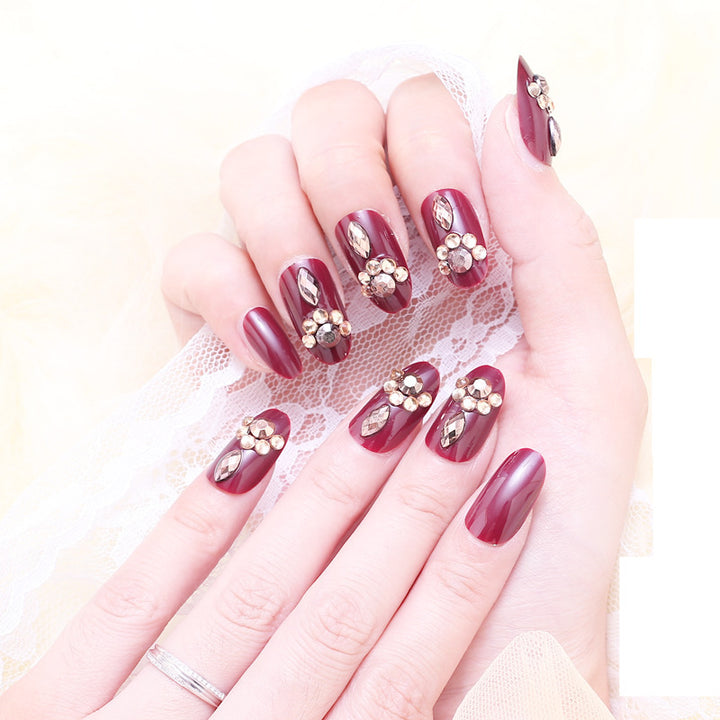 Glamourös Elegantes Press-On Nagelset