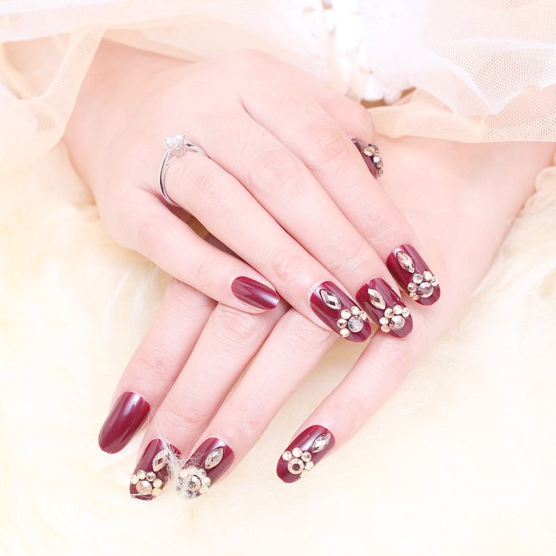 Glamourös Elegantes Press-On Nagelset