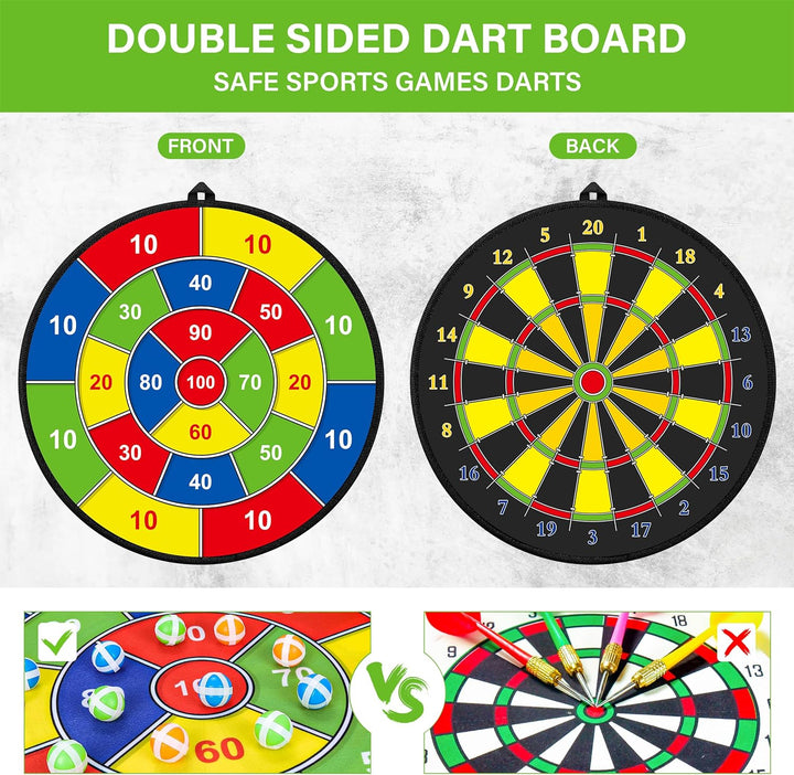 Großes doppelseitiges Dartboard für Kinder – Spielen, Lernen und Entspannen