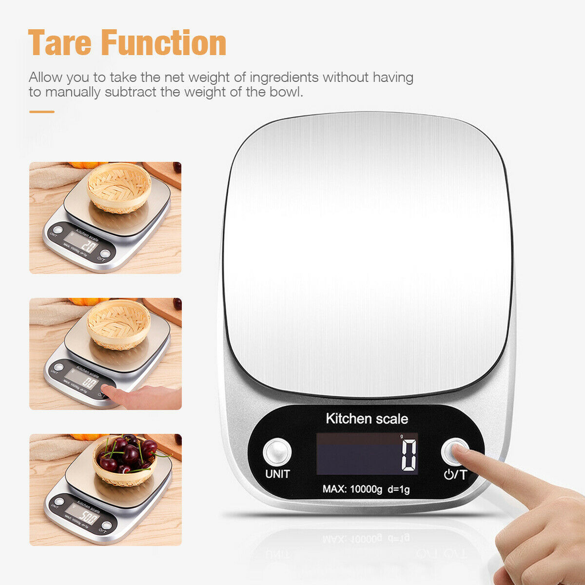 Digitale Küchenwaage, 10 kg Kapazität. | Karnz