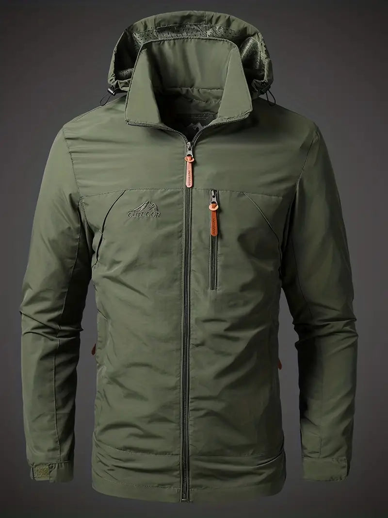 Karnz | Wasser- und Winddichte Herren Outdoor Jacke für alle Aktivitäten