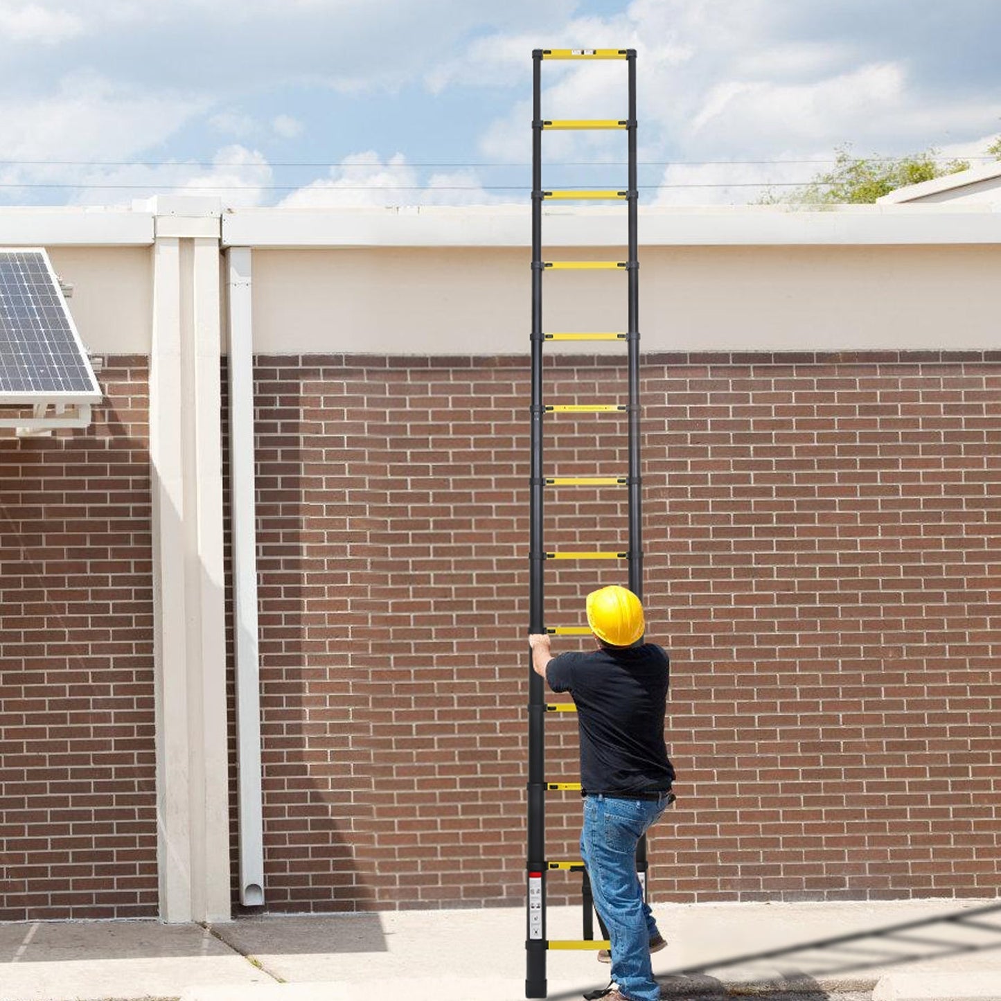 Teleskopleiter Aluminium mit Abnehmbarem Haken | Karnz