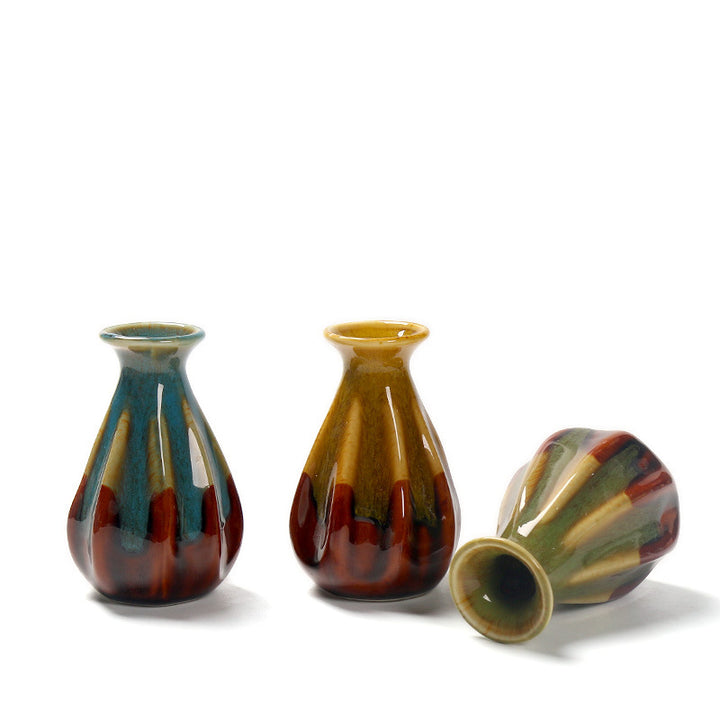 Elegante handgefertigte Keramik-Blumenvase Karnz