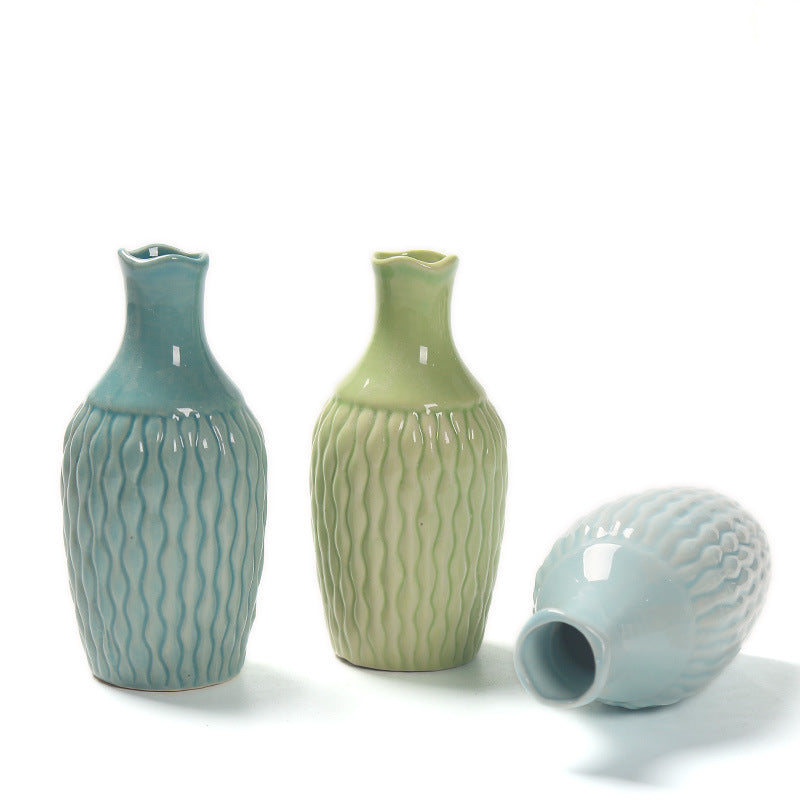 Texturierte Keramik-Blumenvase Karnz 1790310283