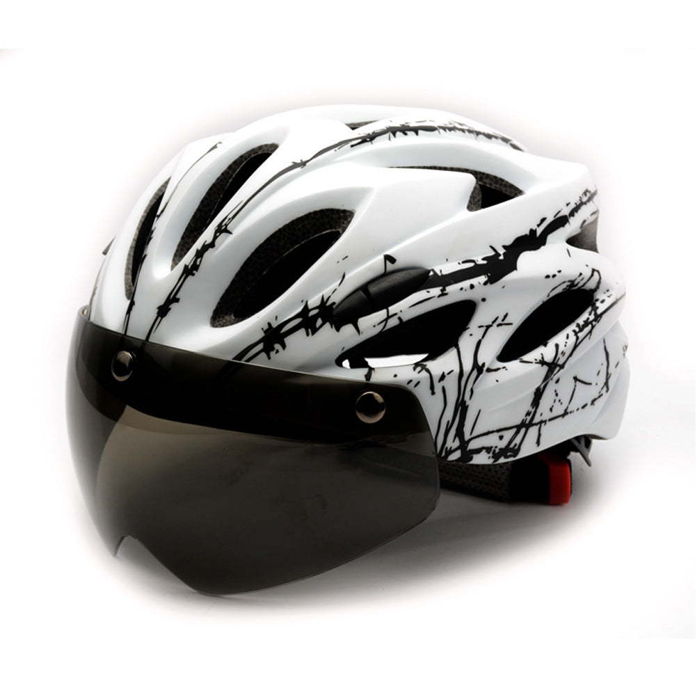 Fahrradhelm mit abnehmbarem Visier Karnz
