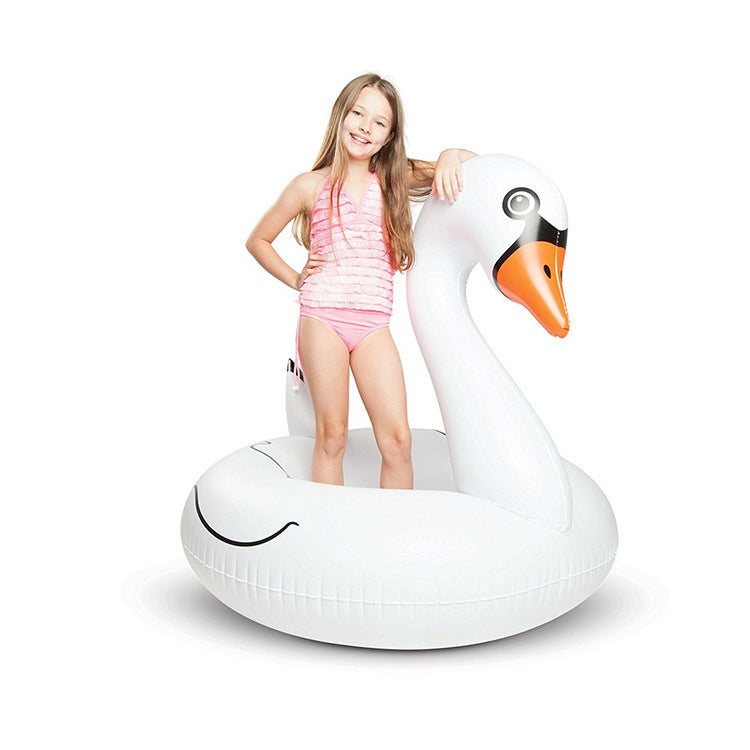 Unisex Aufblasbarer Schwimmring in Schwannenform Karnz
