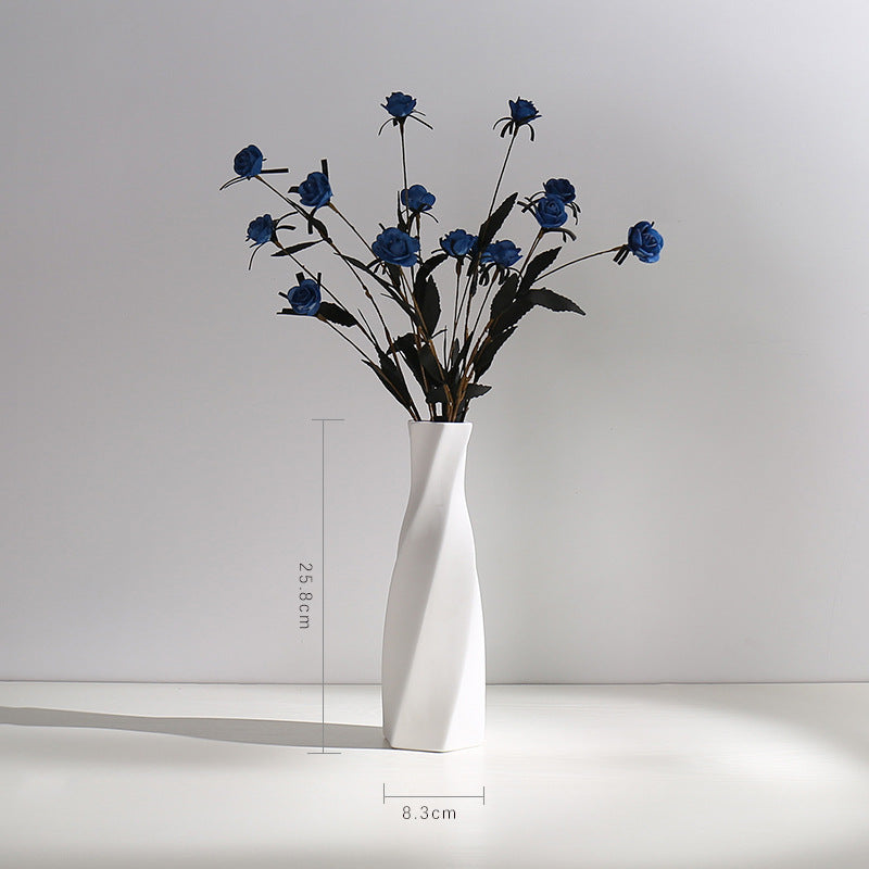 Textur Minimalistische Keramische Blumen Vase