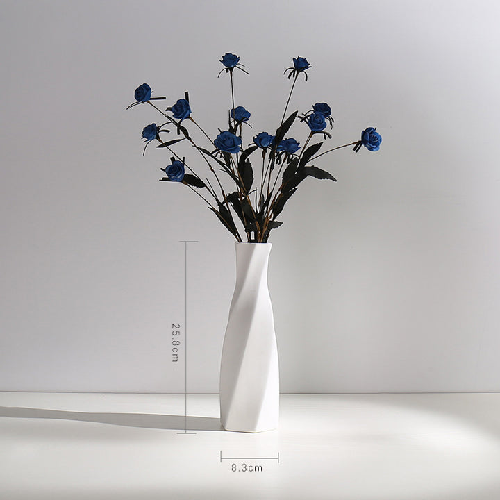 Textur Minimalistische Keramische Blumen Vase