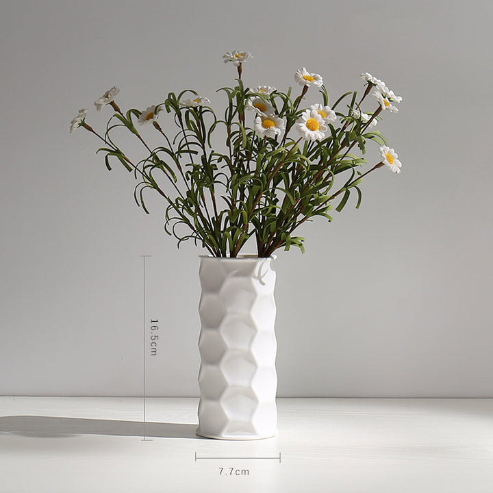 Textur Minimalistische Keramische Blumen Vase