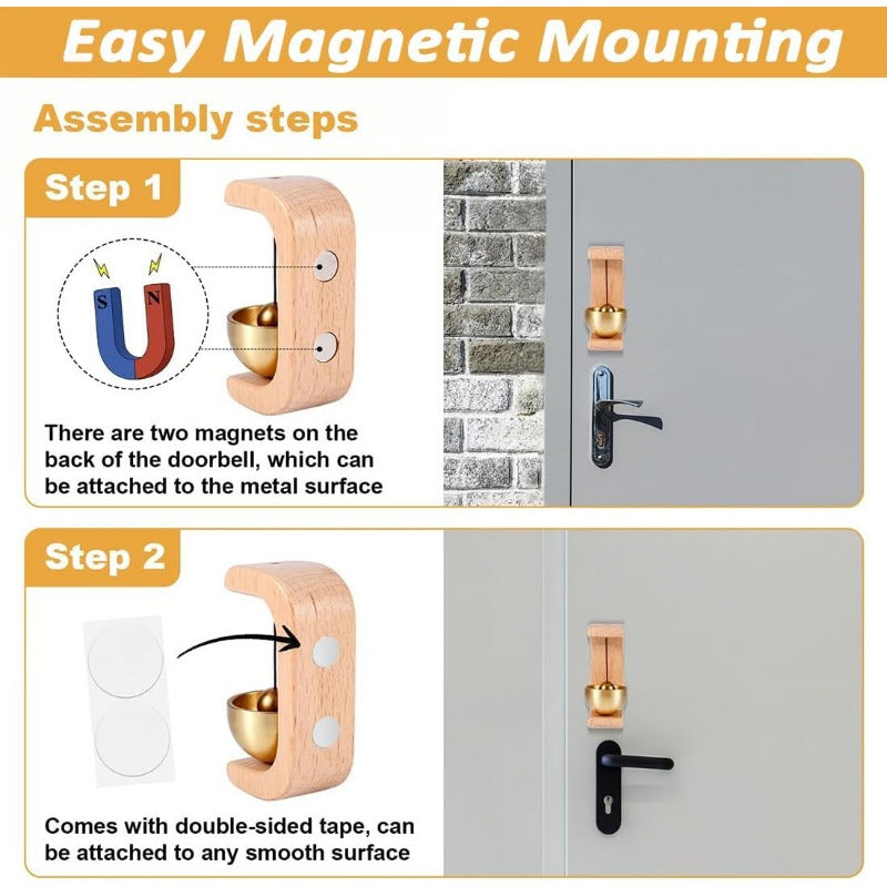 Magnetische Holz Türklingenschale