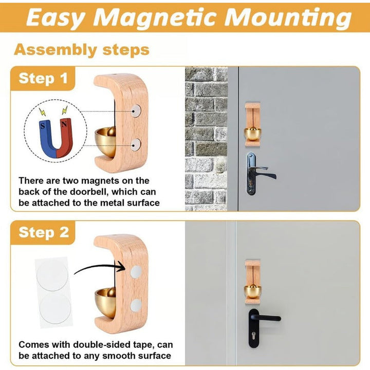 Magnetische Holz Türklingenschale