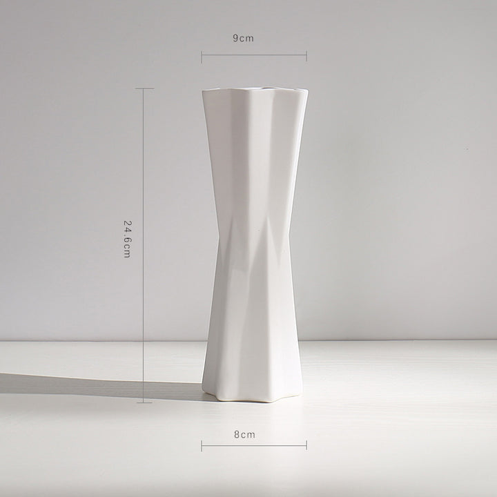 Textur Minimalistische Keramische Blumen Vase