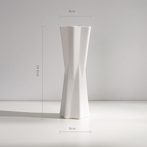 Textur Minimalistische Keramische Blumen Vase